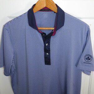 Greyson Men's Golf Polo Striped Performance Stretch Rockrimmon CC Invitational